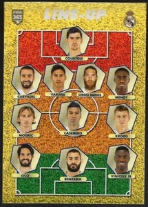 PANINI - 2021 FIFA 365 - #128 - REAL MADRID TEAM LINE - UP - GOLD FOIL - Bild 1 von 1