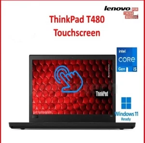 Touchscreen Lenovo T480 14" IPS FHD/ Intel i5 7300U/ 16GB RAM/ 256GB SSD/ W11Pro - Picture 1 of 8