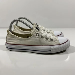 Converse Chuck Taylor All Star Shoreline Slip On Women's Sz 8 White Elastic Heel - Picture 1 of 10