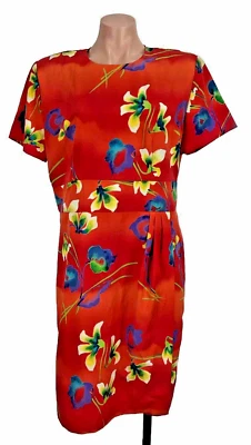Vestido Positive Attitude Mujer 14 Floral Midi Vintage Años 90 Y2K Hawaiano Tropical Foto 1 de 4
