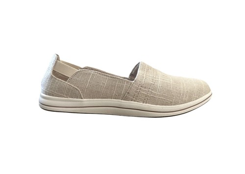 Clarks Scarpe Donna Beige Tessuto Brezza Passo II Taglia 9 M