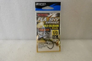 OWNER 4164-021 FLASHY SWIMMER SZ 1/0 HOOK 1/8 OZ GOLD COLORADO TWISTLOCK - Picture 1 of 5
