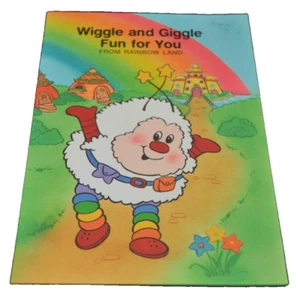 Tarjeta de felicitación Rainbow Brite SPRITES WIGGLE & GIGGLE de colección títeres de dedos sin usar - Imagen 1 de 3