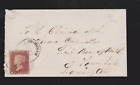 GB QV 1856 SG 17 1d Penny Red Small Crown P16 Birmingham 75 Spoon Cancel Cover