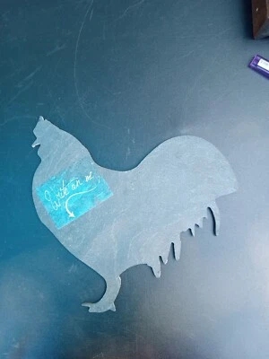 Chicken Chalkboard – Farmhouse Kitchen Memo Board, Rooster Decor Gift ~ TRL7#47 - Image 1 of 4