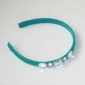 Gymboree Aqua Summer Surf Adventure Gem Ribbon Headband 3 4 5 6 7 8 9 10 11 12 - Picture 1 of 1