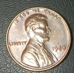 1980 Lincoln Cent No Mint Mark Rare, Ddo Ddr - Picture 1 of 6