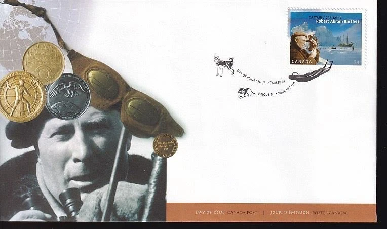 Canada FDC 2009 Explorer Captain Robert A. Bartlett sc#2337 - Image 1 of 1