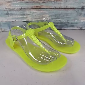 Aeropostale Damen-Sandalen Riemen-Flip-Flop neongelb Größe 8,5/9 - Bild 1 von 9