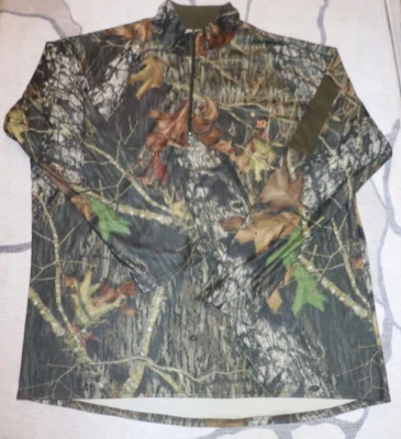 Rocky Scent IQ Atomic Mens M/M/M 1/4 Zip Pullover Real tree Camo Shirt - Image 1 of 4