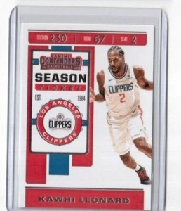 Tarjeta de boleto de juego Panini Contenders 2019-20 # 55 Kawhi Leonard LA Clippers - Imagen 1 de 2