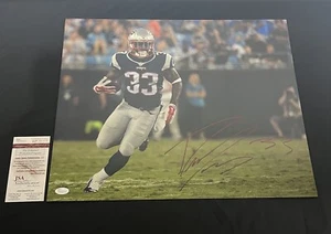 Dion Lewis Signed 16x20 Photo New England Patriots JSA Pose 1 - Picture 1 of 3