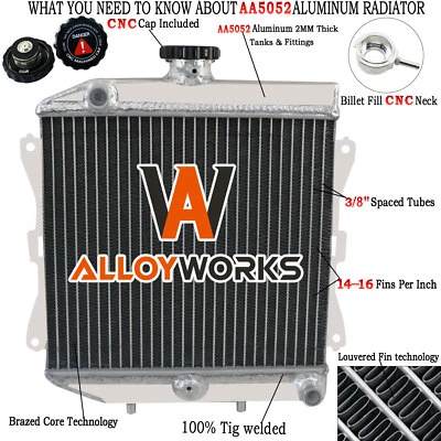 ALUMINUM RADIATOR FOR 2007-2013 2009 Honda Rancher 420 / 2012-2013 Foreman 500 - Image 1 of 4