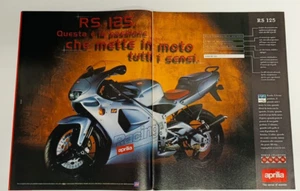WERBUNG WERBUNG APRILIA RS 125 LEIDENSCHAFT, DIE ALLE SINNE IN BEWEGUNG SETZT - Bild 1 von 2