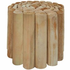vidaXL Legno di Pino Bordatura Prato a Rotolo 250x30cm Recinzione Giardino
