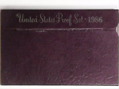 1986-S US Proof Mint Set 5 Coins CLAD 22wtt0820 - Image 1 of 4
