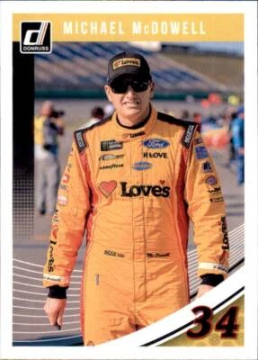 2019 Donruss Nascar Racing Base #45 Michael McDowell - Image 1 of 2