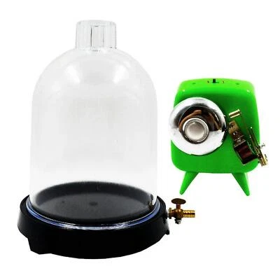 Campana de vacío tarro de disco vidrio transparente campana de vacío herramienta científica para aula Foto 1 de 4