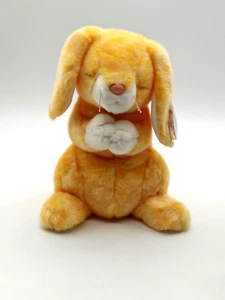 Bolsa de frijoles Ty Beanie Babies Grace Praying Bunny felpa conejo amarillo 2000 con etiqueta - Imagen 1 de 6
