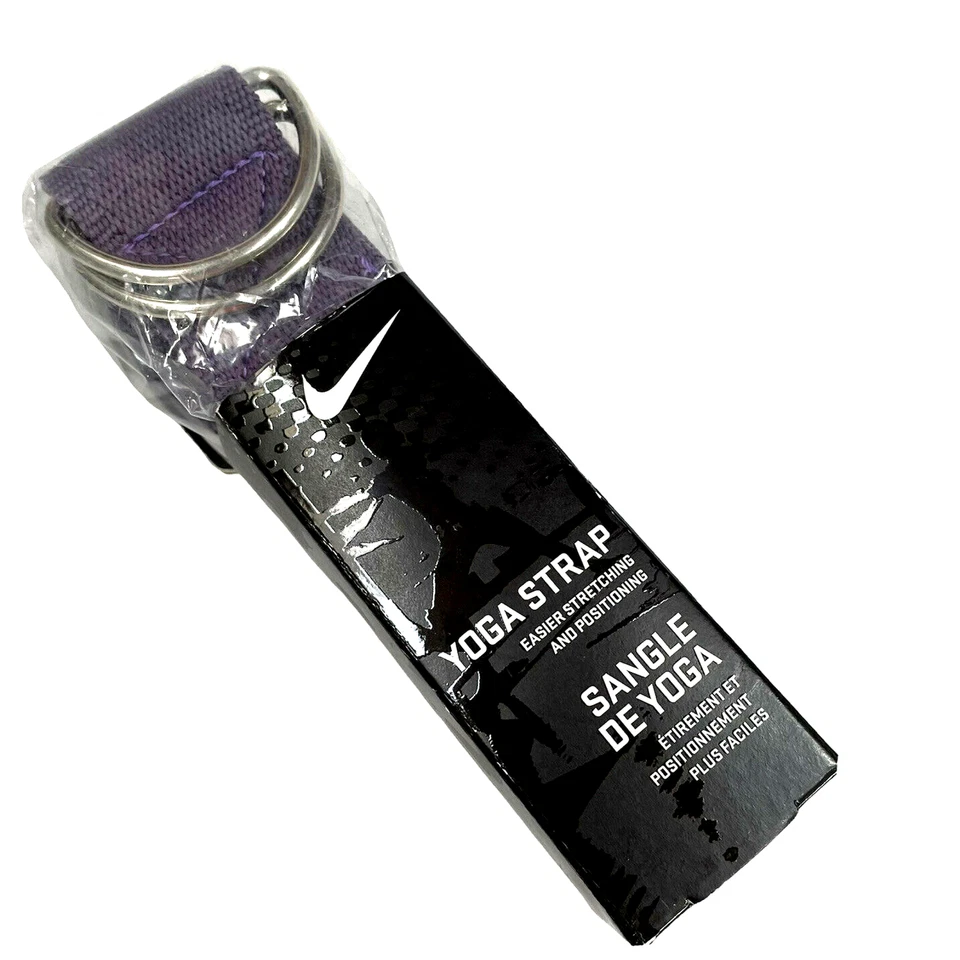 Nike Yoga Correa Estiramiento Posición Banda Púrpura NUEVO NUEVO CON ETIQUETAS Foto 1 de 4