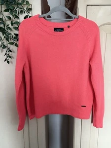 Superdry Size XL Uk 14 Bright orange Wool Blend Jumper  - Picture 1 of 6