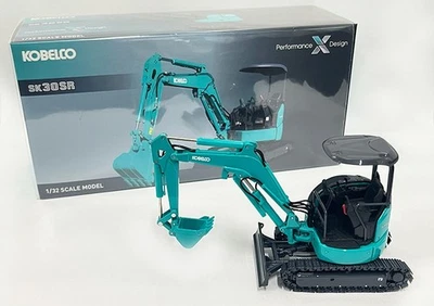 KOBELCO SK30SR-7 1/32 Scale Mini Excavator Model w/ Cab & Canopy Interchangeable - Image 1 of 4