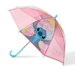 Clarks Kids Unisex,Girls,Boys Stitch Umbrella Pink Combination Umbrella - Picture 1 of 2