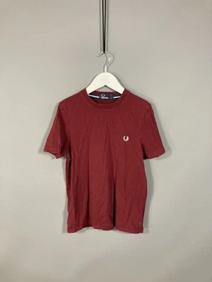 FRED PERRY T-Shirt - Youth Small - Burgundy - Great Condition - Boy’s - Image 1 of 4