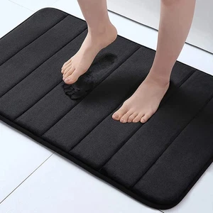 Super Absorbent Anti-Slip Bathroom Memory Sponge Floor Mat Door Rug Washable - Picture 1 of 11