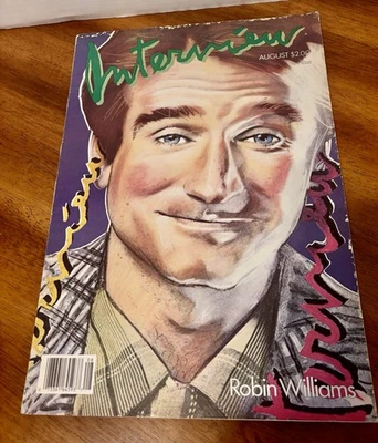 Robin Williams - Interview Magazine Andy Warhol - August 1986 - Number 8 - Good - Image 1 of 4