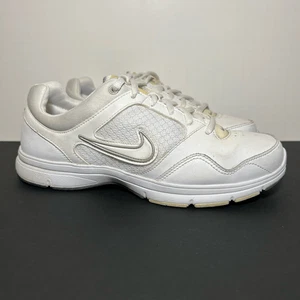 Womens Vintage NIKE Steady VIII White Leather Running Shoes / 6.5 - Picture 1 of 9