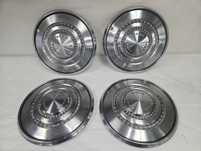 Set Of 4 1972-78 Ford Galaxie Torino Ltd 15inch Stainless Steel Hub Caps OEM - Image 1 of 4