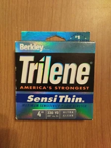 Berkley Trilene Sensi dünne Angelschnur 4 Pfund 330 yd. Spule Ultra Clear Neu in OVP - Bild 1 von 4