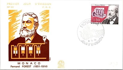 Monaco FDC 1974 Fernand Forest (1851-1914) Engineer - A02433 - Image 1 of 2