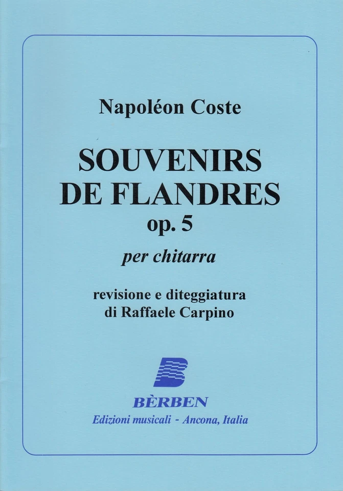 N. Coste - Souvenirs de Flandres op. 5 (chitarra) AUTOGRAFATO - Immagine 1 di 1