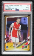 2020-21 Topps Chrome UCL Gold Refractor 11/50 Antony #87 PSA 9 MINT Rookie RC