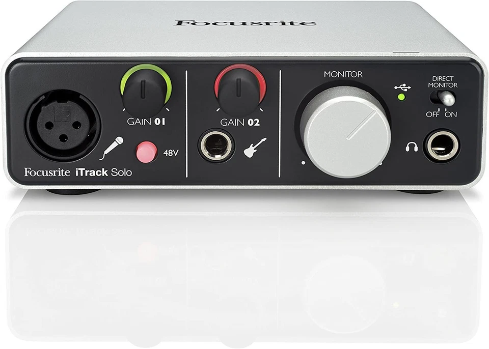 Focusrite iTrack Solo Lightning & USB Compatible Audio Interface - Image 1 of 4