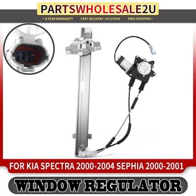 Regulador de ventana eléctrica delantero izquierdo LH con motor para Kia Spectra 00-04 Sephia 00-01 Foto 1 de 4