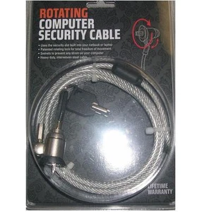 NOTEBOOK LAPTOP COMPUTER PC SECURITY LOCK CABLE CHAIN WITH TWO KEYS ANTI-THEFT - Picture 1 of 1