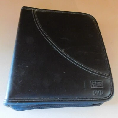Case Logic DVD & Disney DVD Shows included Zipper Black Faux Leather Travel Case - Image 1 of 2