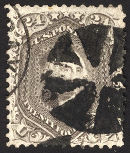 #70 24c Red Lilac 1861 VF Used Crisp & Rich CV $300 - Picture 1 of 1