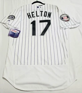 AUTHENTIC MAJESTIC 48 XL TODD HELTON COLORADO ROCKIES FLEX BASE Jersey - Picture 1 of 4