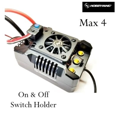 RCP Xtreme Cool Hobbywing 12s Max 4 ESC On & Off Switch Holder  - Image 1 of 4
