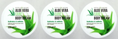 Aloe Vera Körperlotion Care & Body Cream Bodylotion Aloe Vera Extrakt 3 x 200 ml - Bild 1 von 4