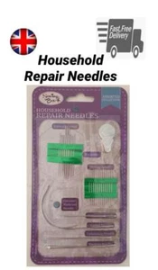 Household Repair Sewing Needles Pack Upholstery Packing Sailmaker Curved Darners - Picture 1 of 3