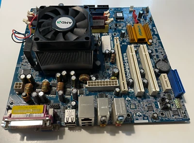 CPU AMD Sempron 64 2800 + Scheda Madre Asrock AM2NF6G + Ram 512MB DDRII - Immagine 1 di 3