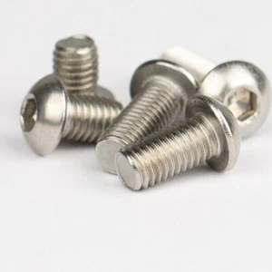 Button Head Stainless Steel Screws Bolts Dome Head Cap Head A2 M3 - Picture 1 of 9