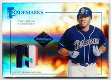 2005 Leaf Limited Team Trademarks TONY GWYNN 3 Color Game Used Patch Rare SP /50