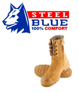 Steel Blue Collie Wheat Bump Cap Safety Boot Boots 342099 (size: 7 1/2) - Picture 1 of 2