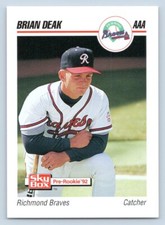 Brian Deak 1992 Skybox Richmond Braves